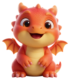 Ember, a baby dragon