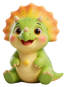 Pip, a baby triceratops